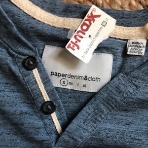 Paper denim cloth small men’s top
